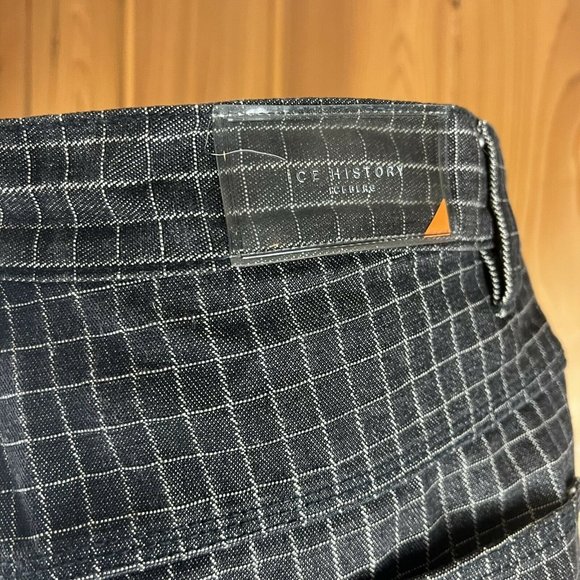 IceBerg History Vintage Plaid Hammer Loop Baggy Jeans Made in Italy Rare 34x32 - Picture 8 of 11